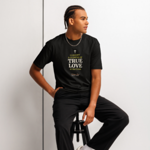 i caught a glimpse of true love cotton heritage mc1082 i men's premium short sleeve tee