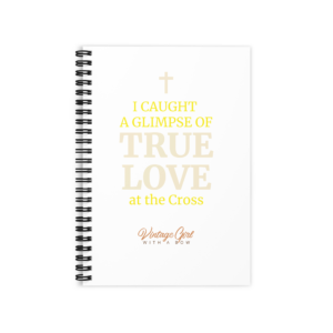 i caught a glimpse of true love ruled line spiral notebook