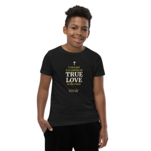 i caught a glimpse of true love youth short sleeve t shirt